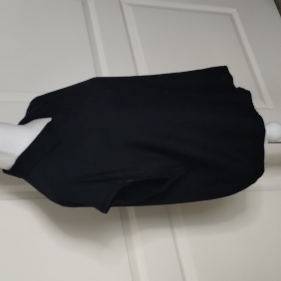 Mod Ref Button Down Top black short sleeve with cuff detail collared - Picture 5 of 10